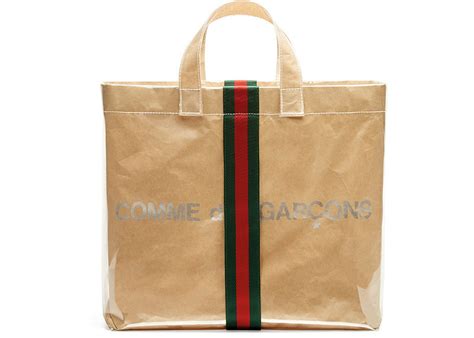 gucci x comme des garcons tote plastic clear|Plastic Gucci x Comme des garçons Handbags for Women.